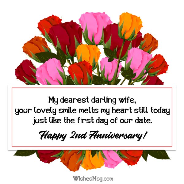 Messages from the 2nd anniversary of the wife
