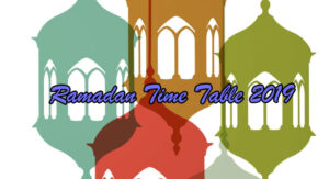 Ramadan Time table 2022