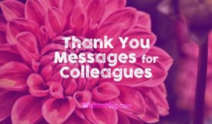 Thank You Messages for Colleagues & Appreciation Note