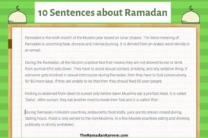 10 Sentences about Ramadan 2022