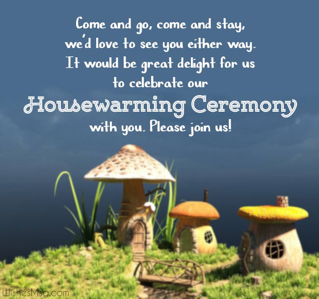 Funny housewarming invitation wording