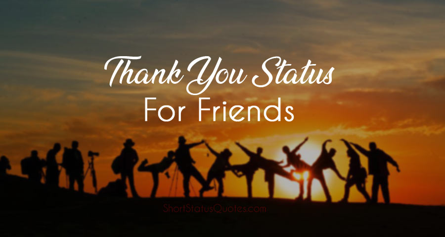 [Best] Thank You Status for Friends – Thank You Messages for Friends 2026