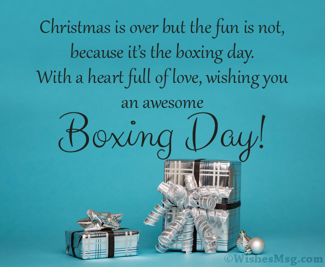 Boxing Day Card Messages