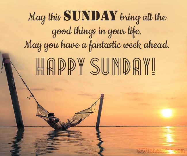 Happy Sunday Greetings Messages