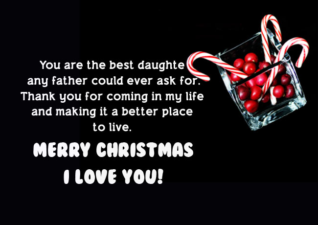 Christmas Wishes for Daughter from Father