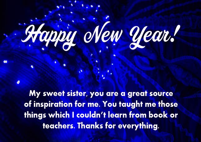 Happy New Year Wishes For Sister And New Year Messages 2020 Festifit