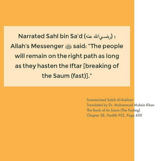 hadith on fasting