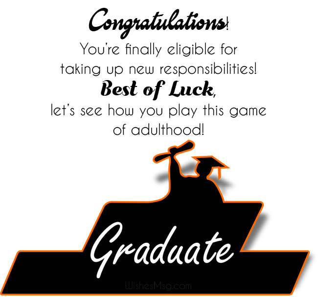 Funny graduation messages for brother