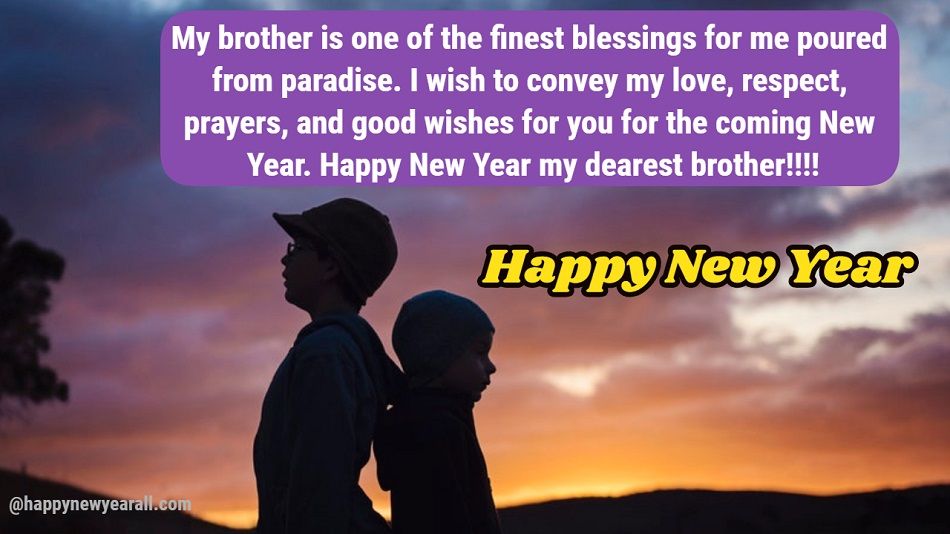 New Year Wishes Brother