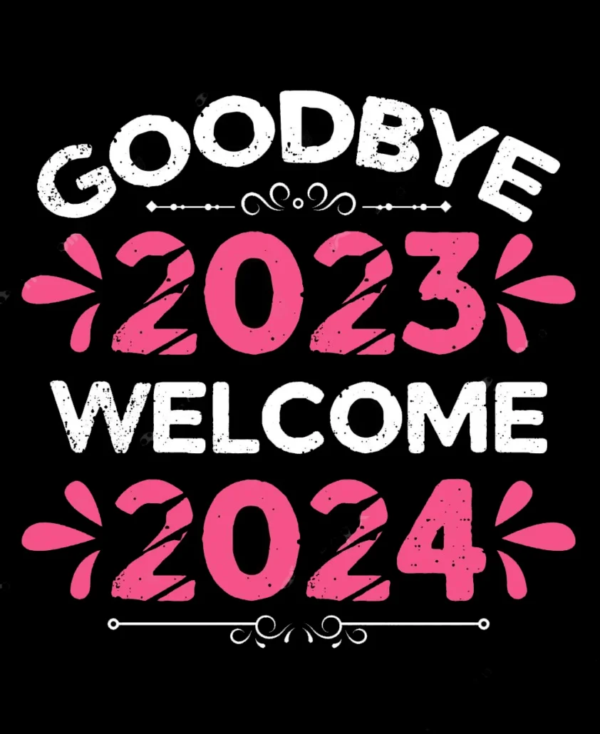 Goodbye 2022 Hello 2023 Shirt Design Vector