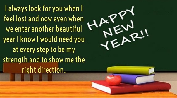 New Year For Teacher From Students