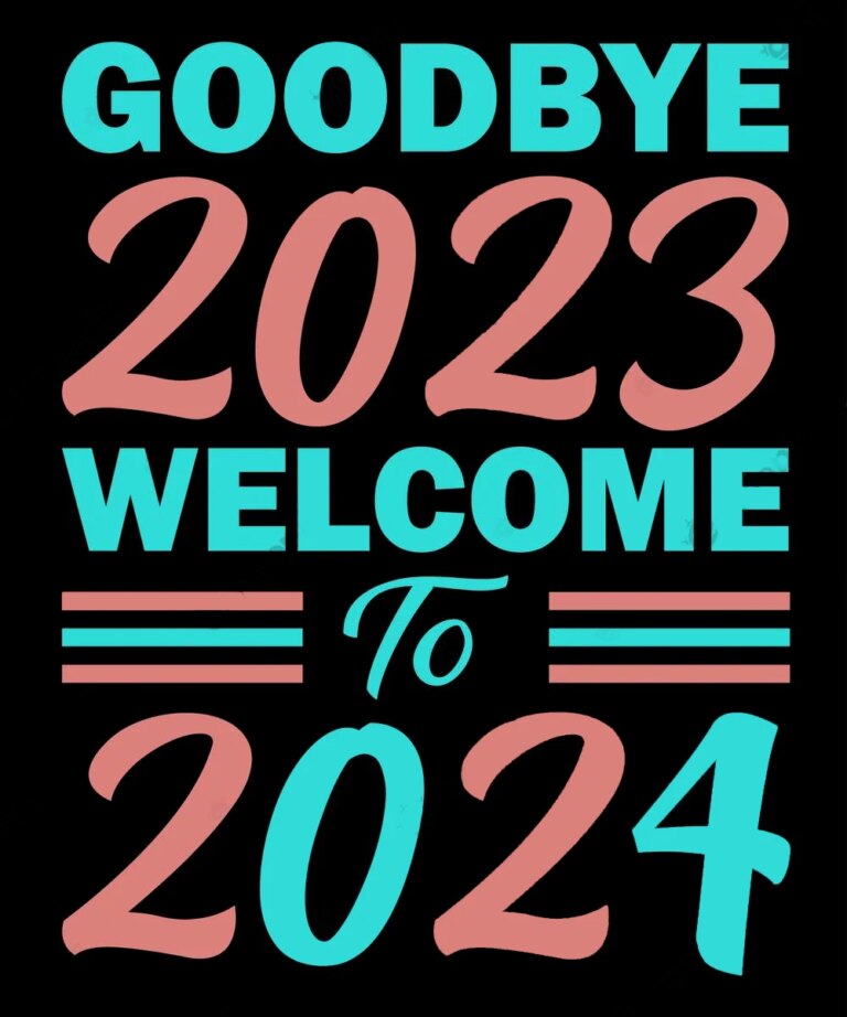 Goodbye 2023 2024 clipart images New Year clip arts FestiFit