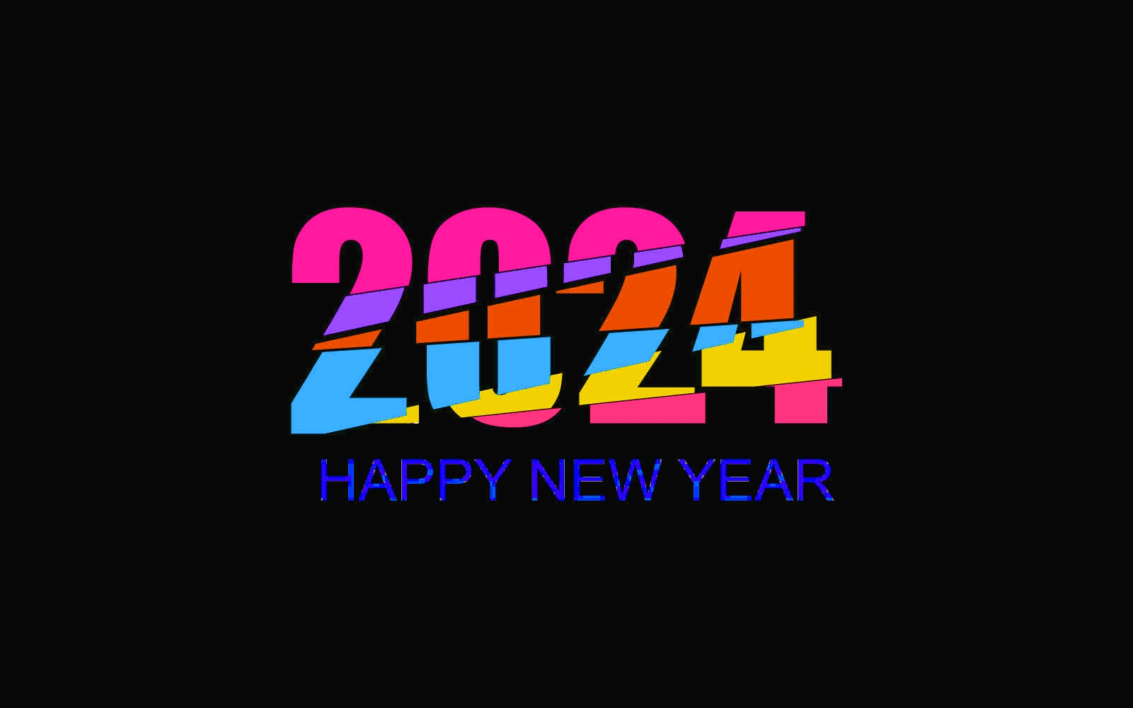 Happy New Year 2024 Logo And Symbol Graphics 2