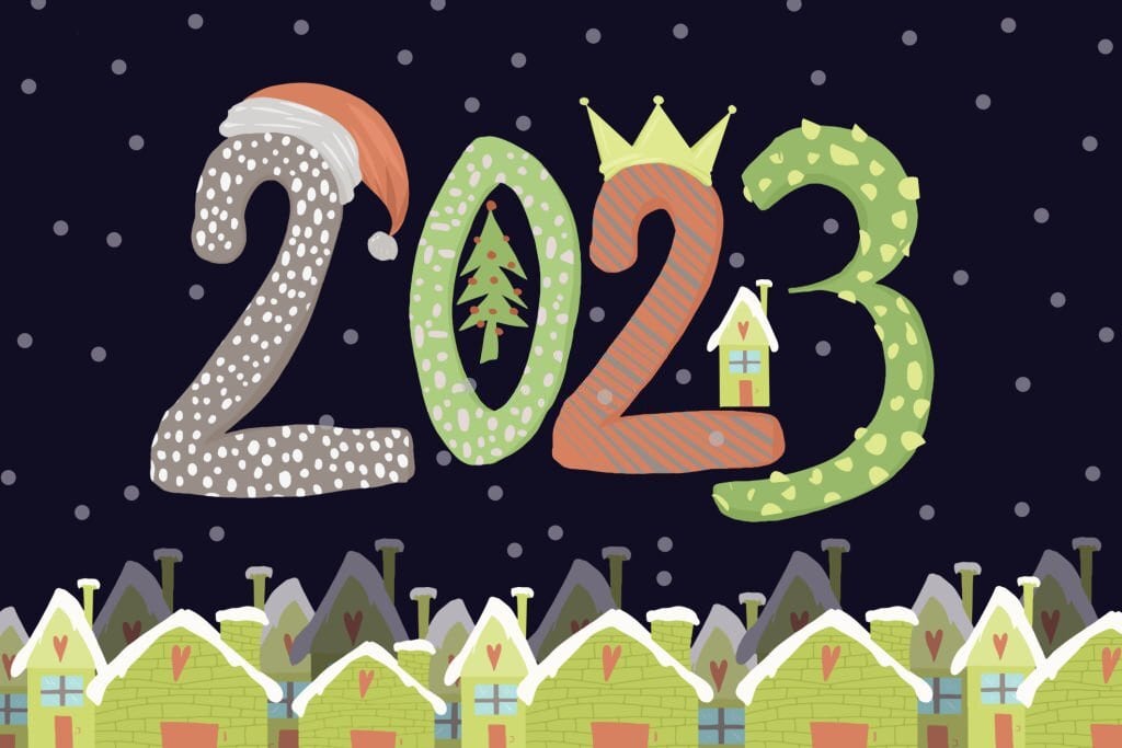 2023 happy new year wallpaper