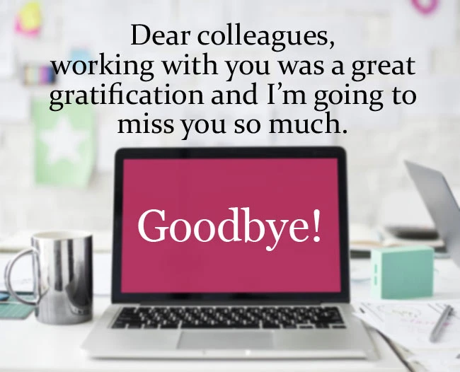 Goodbye Messages When Leaving The Company Or Job 1