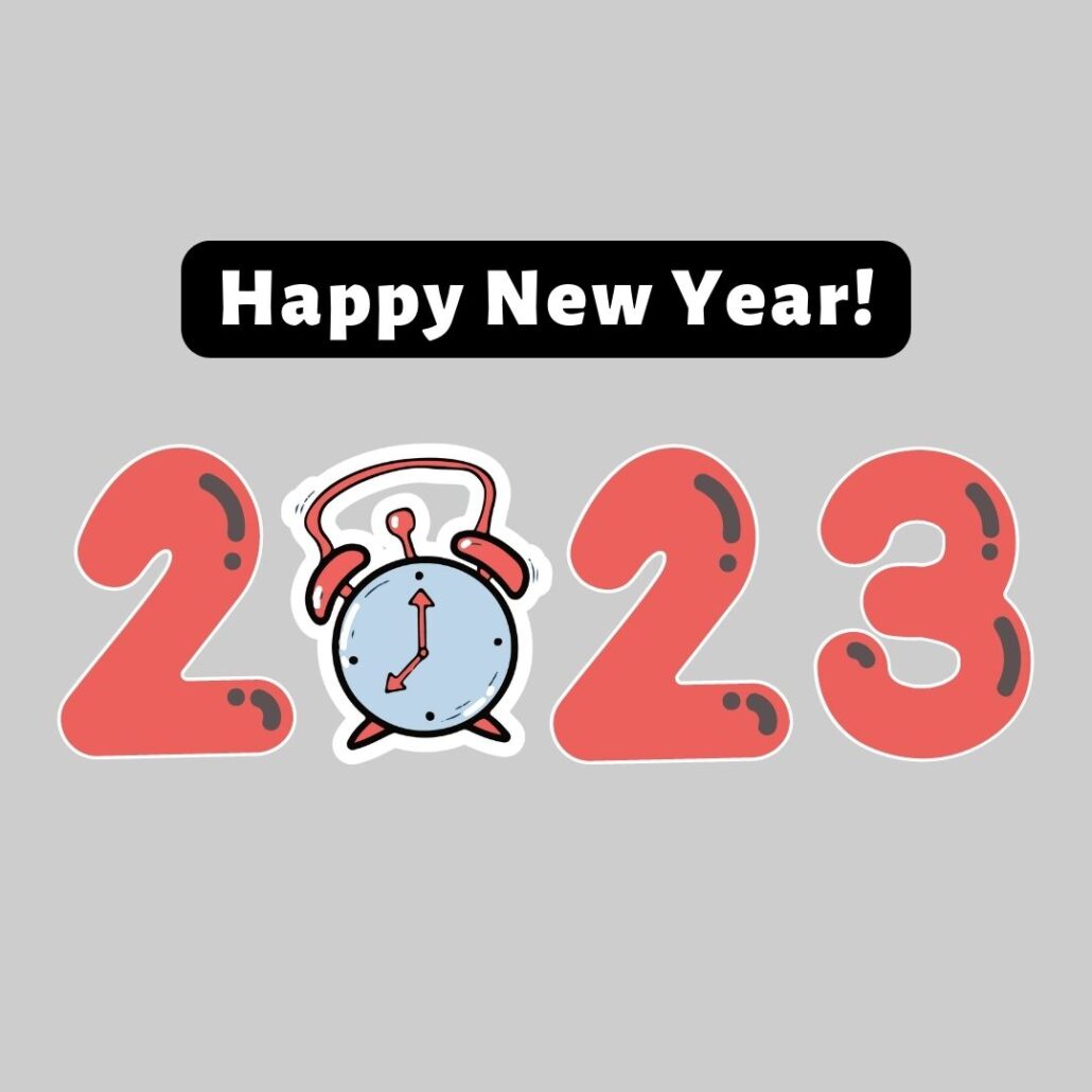 Grey Minimalist Happy New Year Instagram Post
