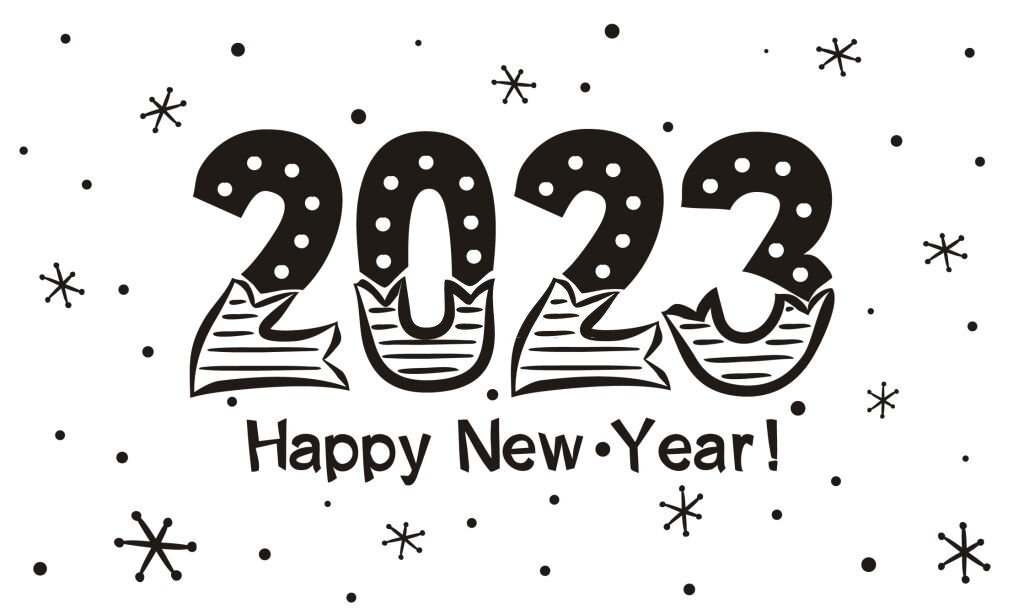 happy new year 2023 vector