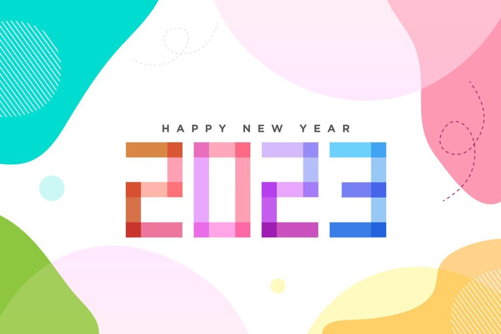 happy new year background 2023