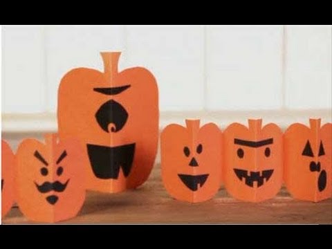 Halloween paper pumpkins