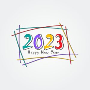 Happy New Year 2023 Free Vector