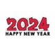 New Year Dogs Sticker 2024