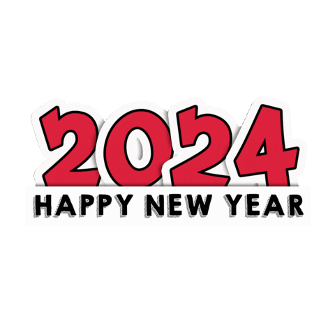 New Year Dogs Sticker 2024
