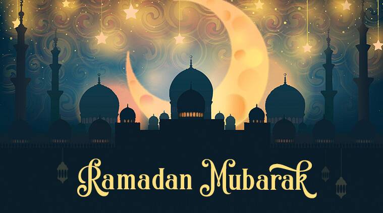 Happy Ramadan Mubarak 2023 With Beautiful Islamic Ornament And Abstract Gradient Dark Green Background Design