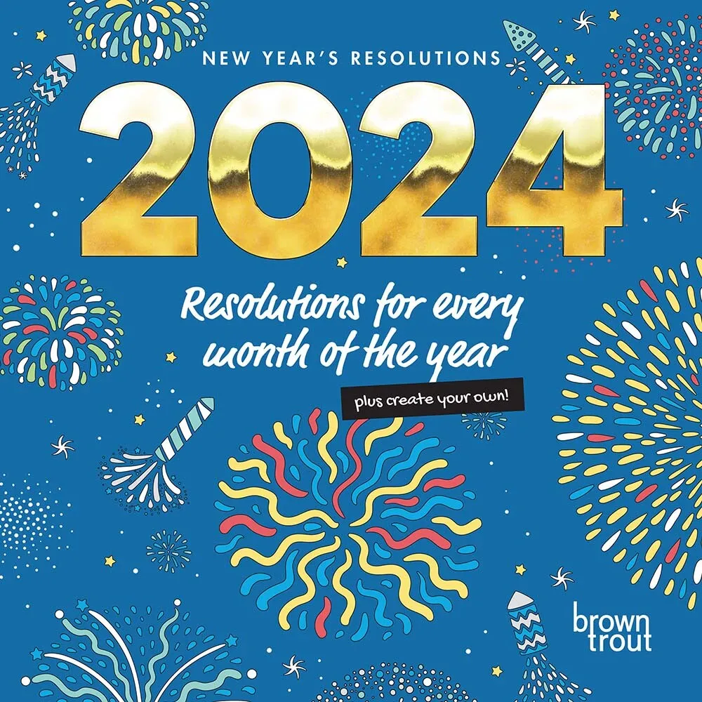 2024 New Year Resolutions Wall Calendar