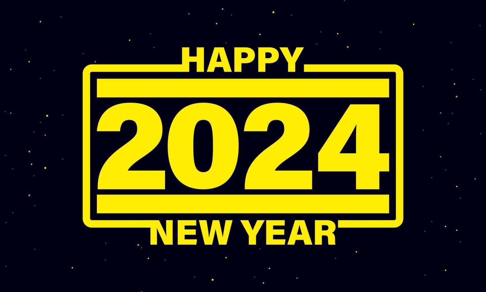 2024 Happy New Year Background Design Vector