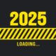 2025 Progress Loading Bar Background Or Banner Design Template Happy New Year Wish Loading Bar Banner Design Greeting And New Year 2025 Celebration Banner With Loading Bar And Text Design Vector