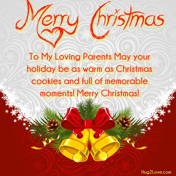 Christmas Greeting card for mom dad