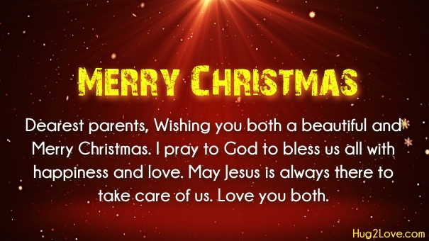 Christmas wishes for parents