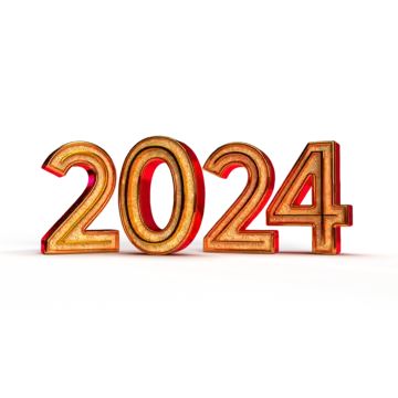 Happy New Year 2024 Golden 3d Numbers Happy New Year 2024 Gold 2024 Golden 3d Text 2024