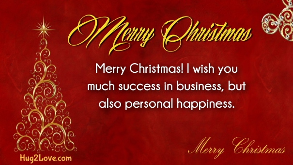 Merry christmas greetings for boss