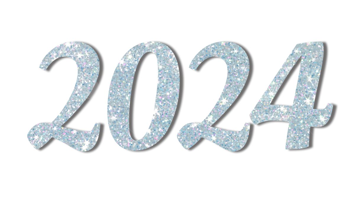 Pngtree 2024 New Year Greetings Dark Blue Text Png Image 8921120