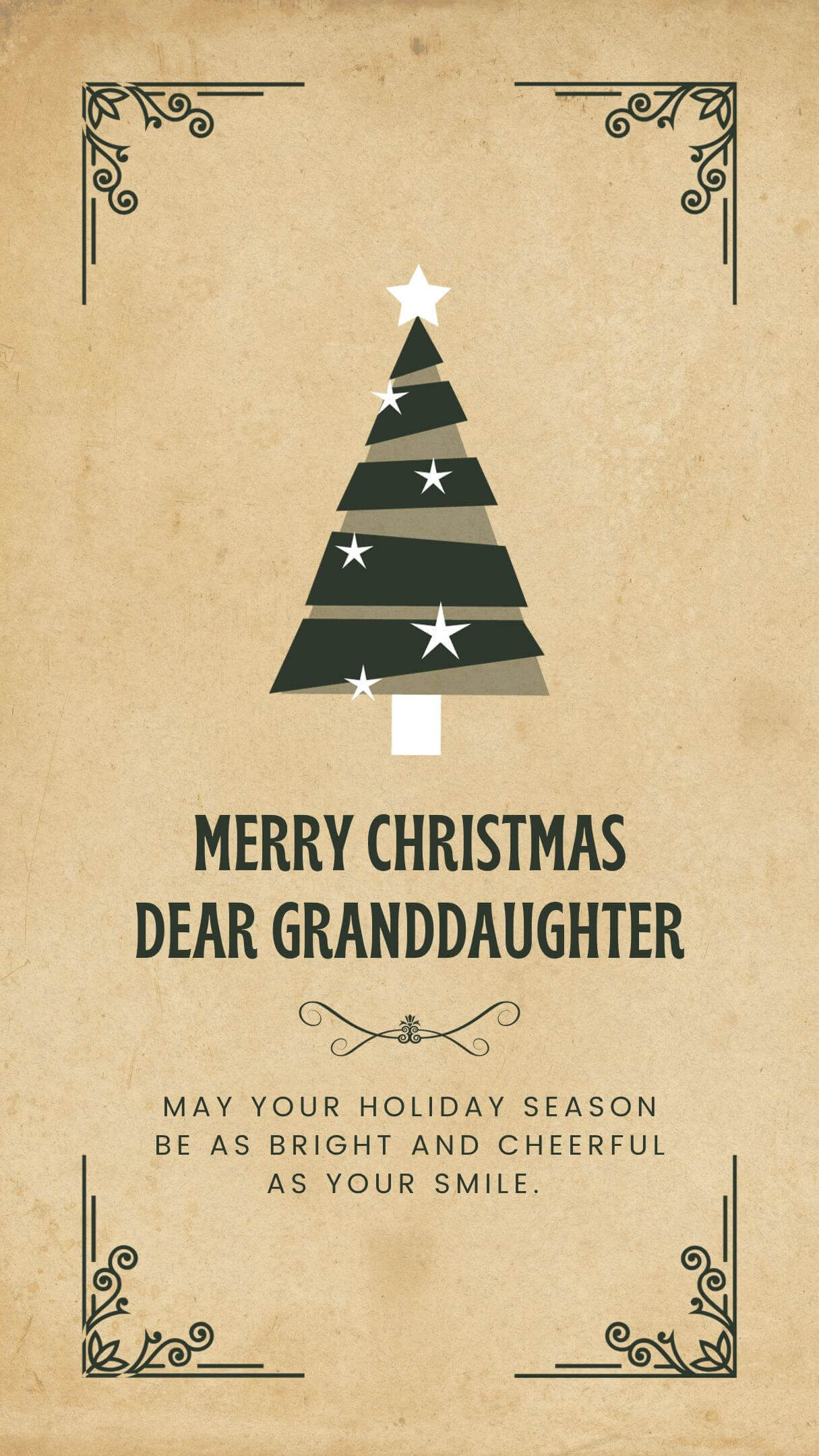 Christmas Wishes To Our Granddaughter