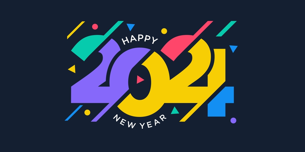 Happy New Year 2024 Image Hd Wallpaper Creative Style