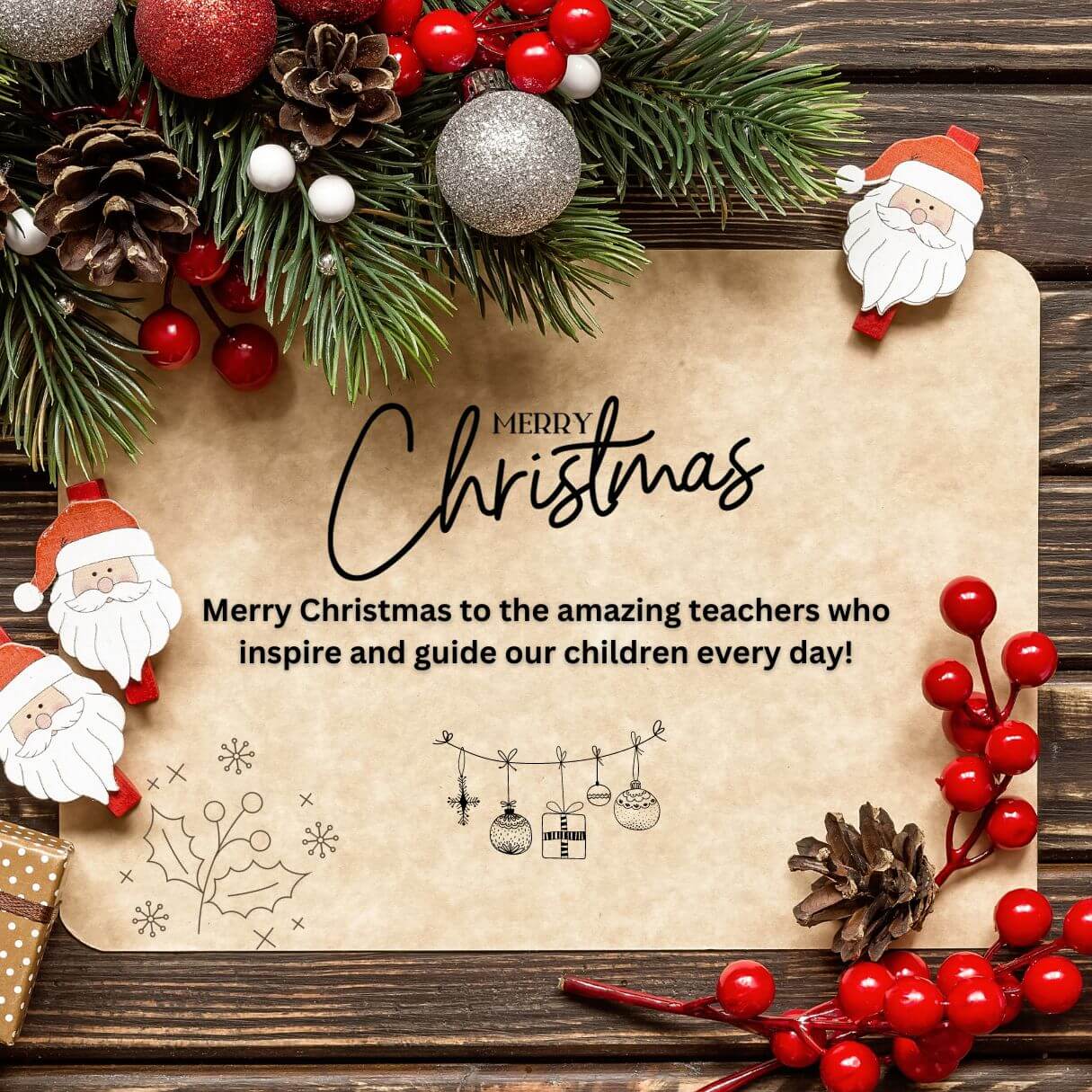 Merry Christmas Messages For Teachers From Parents