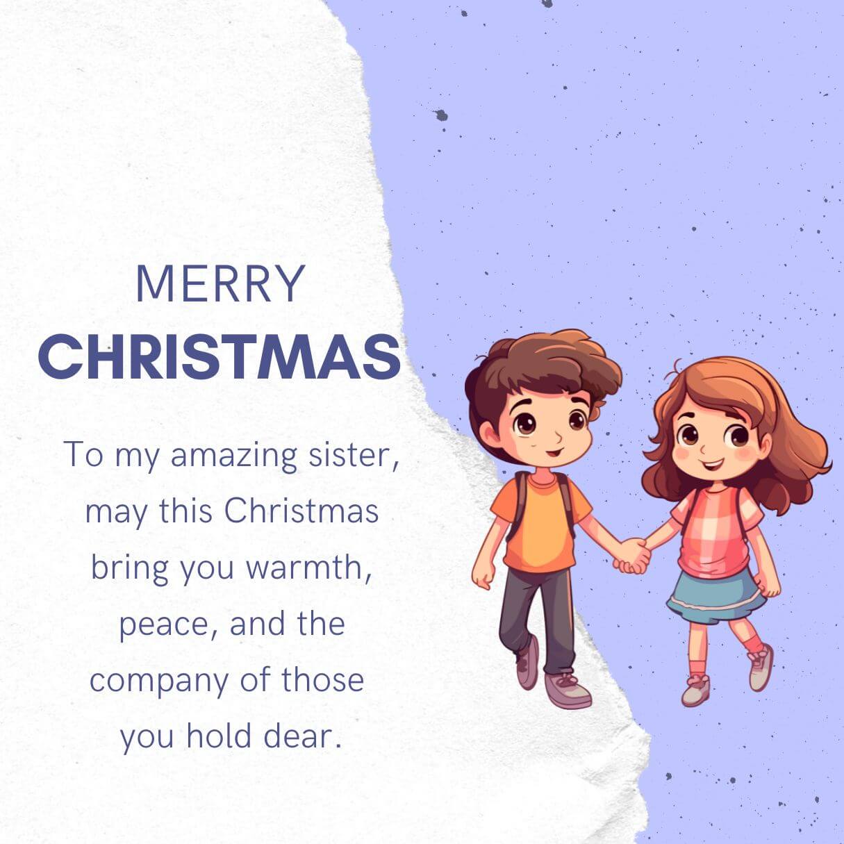 Merry Christmas Messages For Amazing Sister
