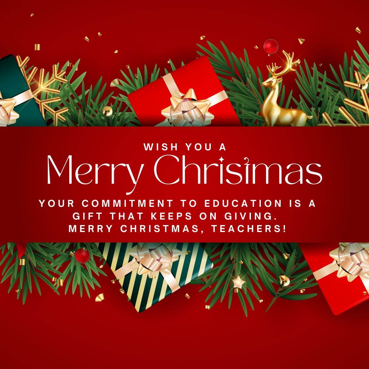 Merry Christmas Messages For My Teachers