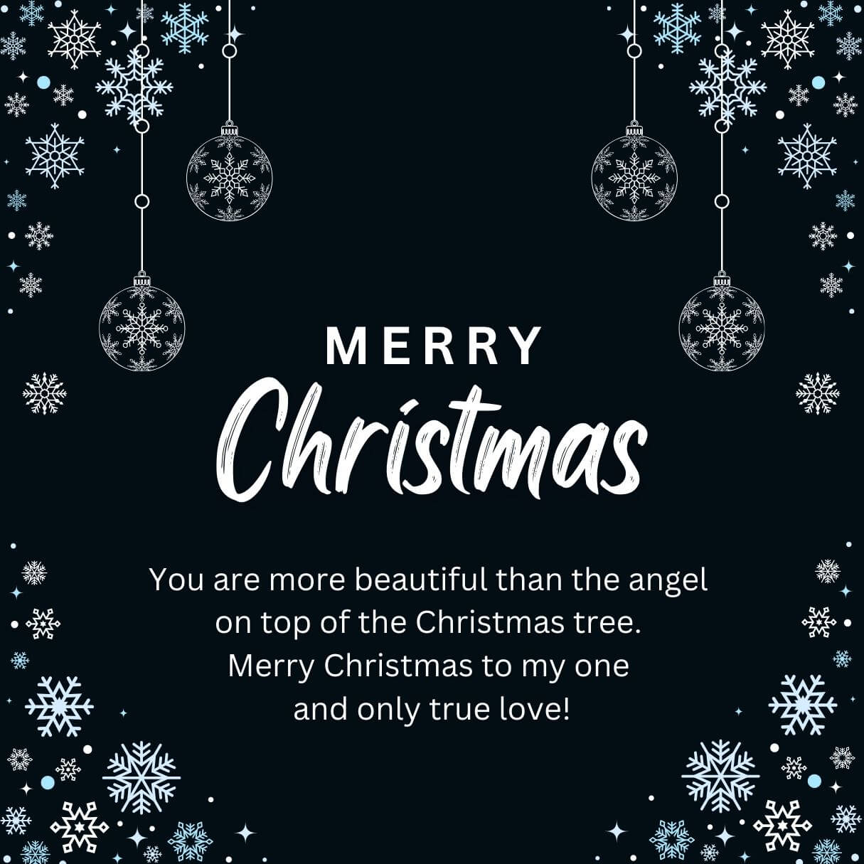 Merry Christmas Wishes For Lovely Girlfriend