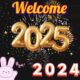 New Year Eve's Welcome 2025 Bye 2024 Image Wallapaer