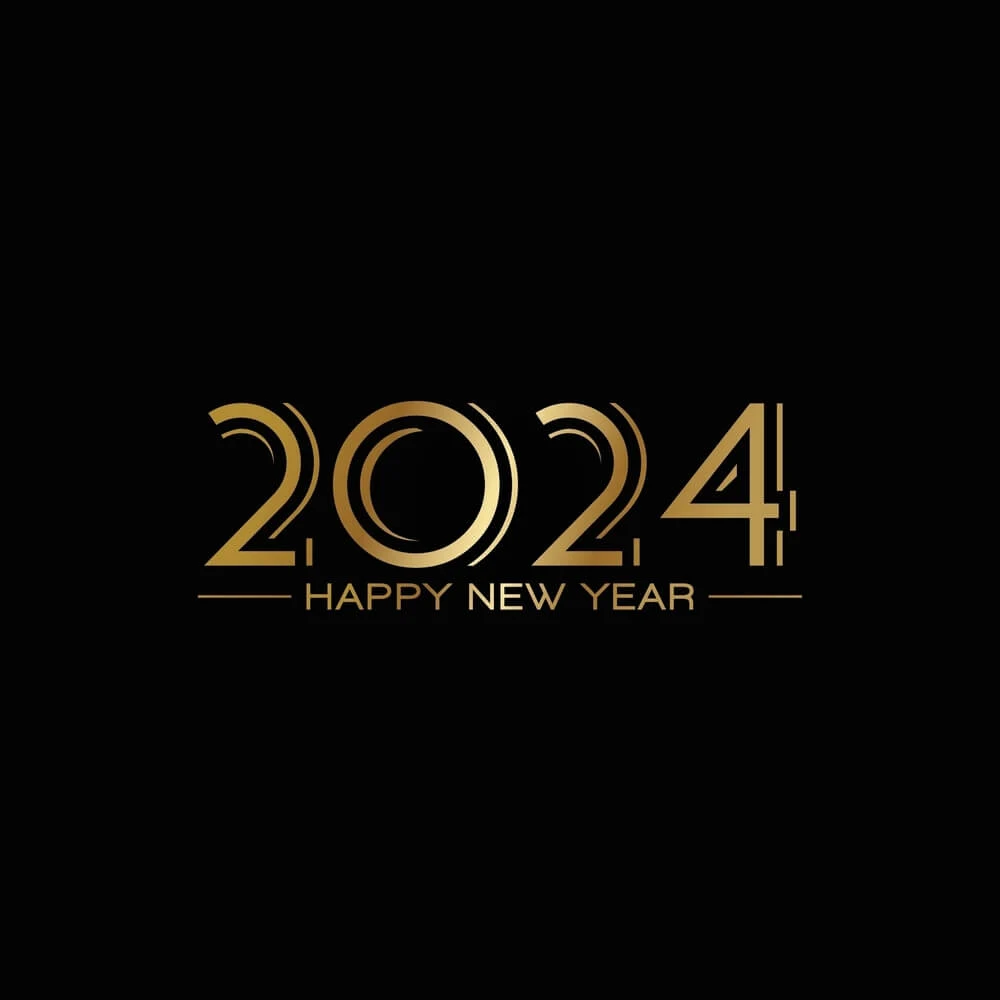 Happy New Year 2024 Wallpaper 4k
