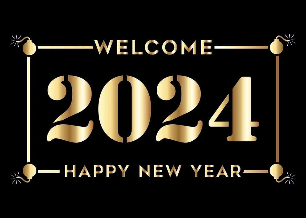 Happy New Year 2024 Wishes Wallpaper