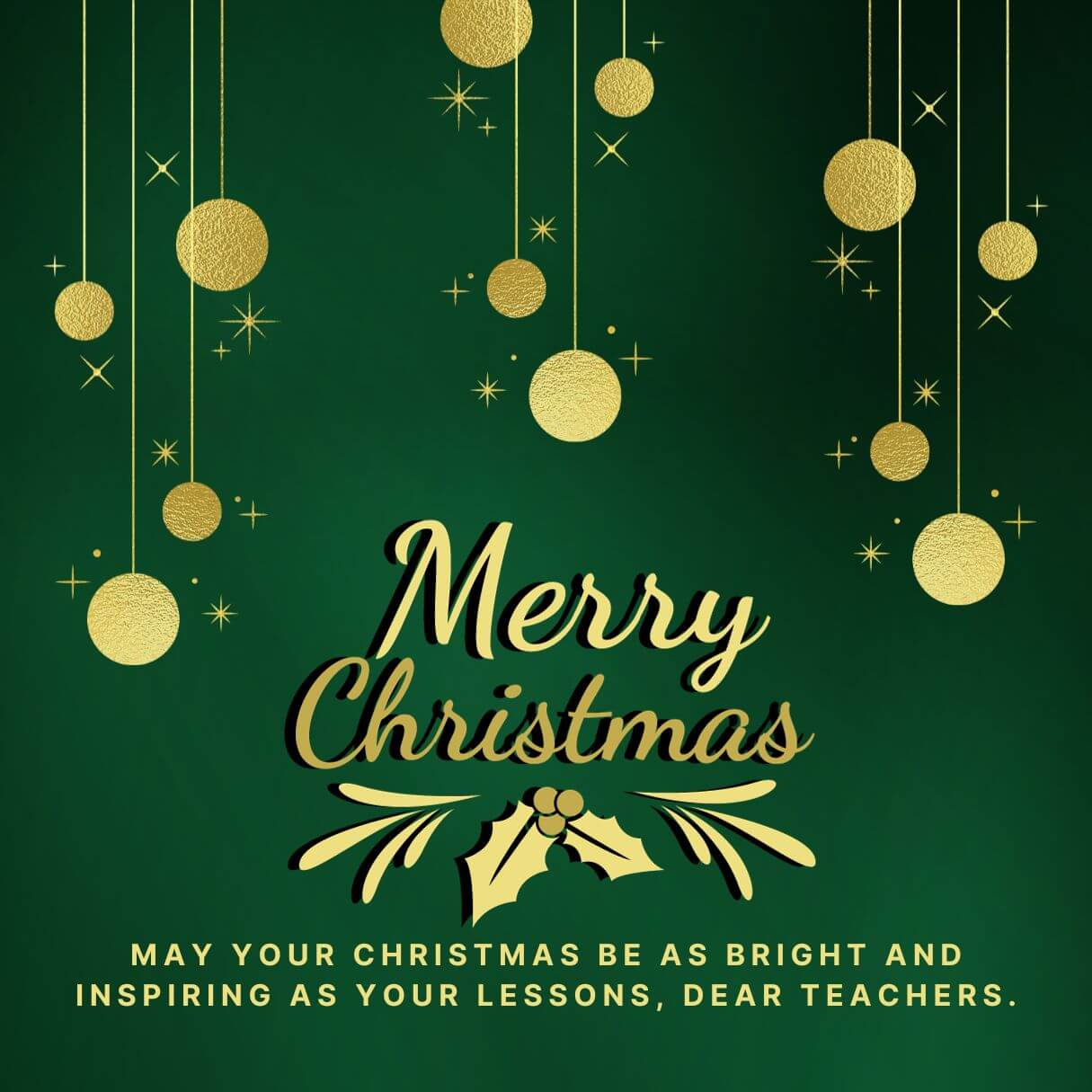 Merry Christmas Wishes Text For Teacher