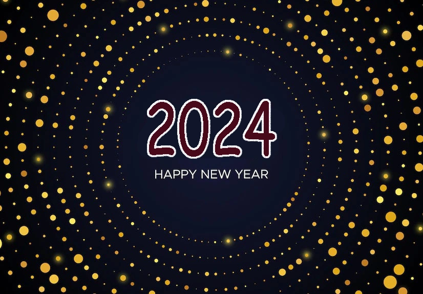 New Year 2024 Firework Wallpaper Image