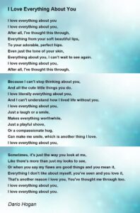 i love everything about you meaning - I love everything about you meaning
