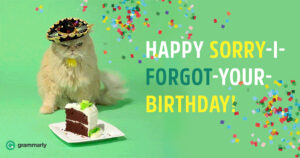 late happy birthday meaning - Late happy birthday meaning