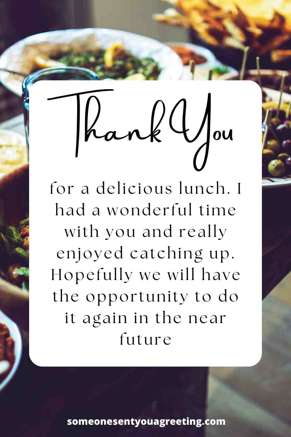 Thanks For The Lunch Treat Meaning