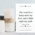 thy word is a lamp unto my feet meaning - Thy word is a lamp unto my feet meaning
